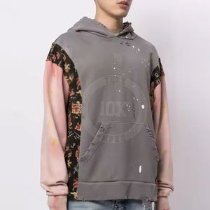 เสื้อมีฮู้ดผ้าฝ้ายผสมมีฮู้ดแบบพ็อคเก็ตสไตล์ระบายอากาศได้ดี - Product Image 3