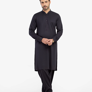 Salwar Kameez élégant pour hommes pakistanais, tenue ethnique traditionnelle musulmane pour mariage, fête de l'Aïd, usage quotidien, service OEM de marque personnalisée - Product Image 1