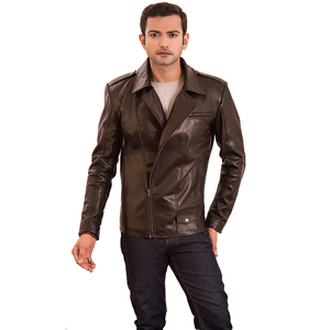Chaqueta de cuero para hombre de High Street 2025, Impresión de logotipo personalizado profesional, peso ligero, transpirable, alta calidad, servicio OEM - Product Image 2