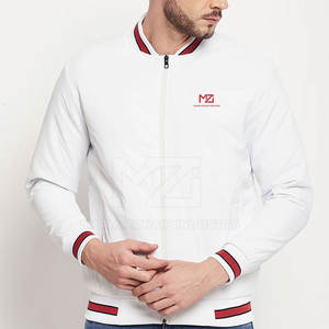 Chaqueta Bomber de Último Diseño para Hombre, Hecha de Nailon/Poliéster, Resistente al Viento, con Cuello Alto y Logotipo Frontal, Venta al Por Mayor - Product Image 1