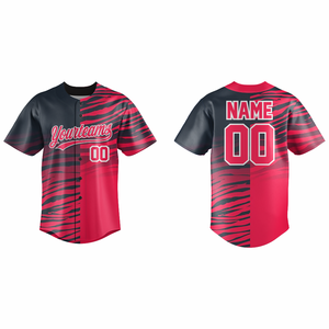 Maillot de baseball américain pour hommes - Entièrement boutonné, tenue d'équipe professionnelle, manches courtes, impression de logo personnalisée, respirant, durable - Product Image 5