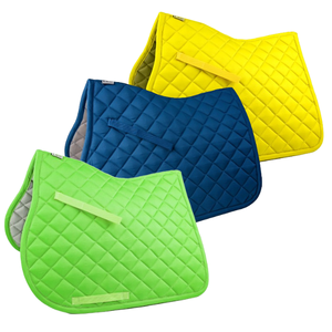 Tapis de selle de cheval en satin de coton personnalisé OEM de qualité supérieure pour le dressage saut anglais équitation impression par sublimation - Product Image 1