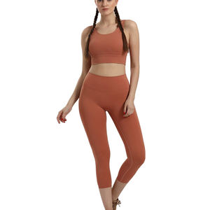Ensembles de yoga pour femmes de qualité supérieure Design personnalisé haute élasticité 2 pièces Ensembles de fitness de gymnastique Prix de gros Ensembles de yoga - Product Image 1