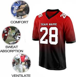 Camiseta de fútbol americano exclusiva, totalmente personalizable para equipos profesionales con material de alta calidad para máxima comodidad - Product Image 3