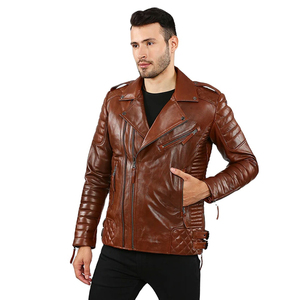 Veste en cuir d'hiver pour homme de haute qualité, personnalisable OEM, style urbain, imperméable et respirante, vente en gros - Product Image 6