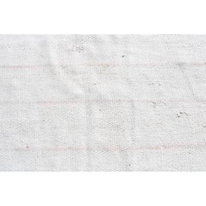 พรมตุรกีขนาดเล็ก, พรมวินเทจขนาด 2.5x5.9 ฟุต, พรมขนสัตว์สีขาว - Product Image 5