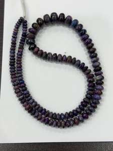 Rare Gemstone Material Natural Sugilite Smooth Rondel Beads Sugilite Gemstone Handmade Bulk Product - Product Image 3
