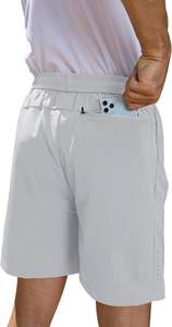 Pantalones cortos atléticos de gimnasio para hombre con 3 bolsillos con cremallera 7 "Pantalones cortos ligeros de secado rápido para correr - Product Image 2