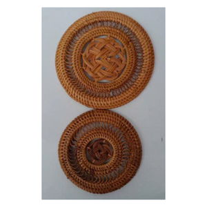 Assiette décorative en rotin tissé à la main Assiette de chargeur en osier de gros Paramètres de table rustiques - Product Image 6