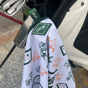 <b>Magnetic</b> Golf Towel Soft Microfiber Waffle Strong Hold to Bag or Cart Club Cleaner Golf Towels Custom Logo Sublimation Pattern - Product Image 6