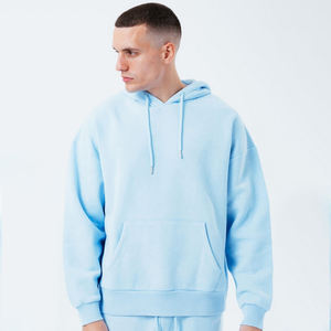 Personnalisé poids lourd 500 Gsm français éponge pull à capuche hommes Vintage en détresse surdimensionné recadrée lavage à l'acide polaire hiver XS - Product Image 6