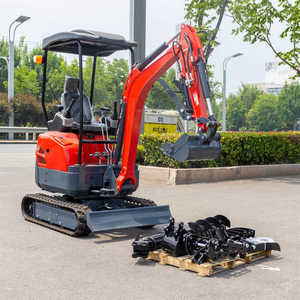 Vente en gros 1 tonne 1,5 tonne mini pelle hydraulique micro pelle moteur EPA pelle sur chenilles machine avec plusieurs pièces jointes vente - Product Image 1