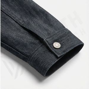 Veste en jean décontractée tendance personnalisable pour femmes, confortable, lavage vintage, tissu tissé teinté, anti-rides, design d'hiver - Product Image 6