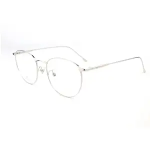 2024, новые модные женские круглые очки в стиле ретро с защитой от синего света, металлические однотонные очки TR90