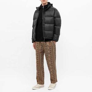 ปากีสถานเสื้อแจ็คเก็ตบุนวมผู้ชาย,แจ็คเก็ตบุขนฤดูหนาวทรงบอลลูนสำหรับบุนวมสีดำพิมพ์โลโก้ได้ตามต้องการ - Product Image 4