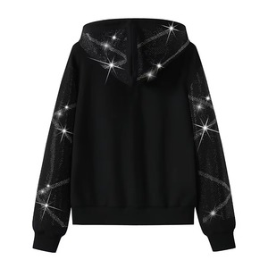 Survêtement décontracté à capuche en coton 100% respirant et léger, orné de strass, le plus vendu, fabriqué au Pakistan, prix bas - Product Image 3