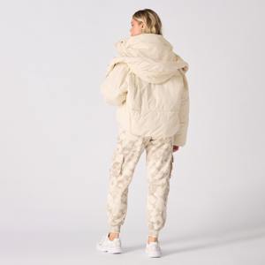 2025 meilleure qualité réversible femmes toile bouffant bulle veste Logo personnalisé conception OEM haute respirabilité imperméable coupe-vent - Product Image 4