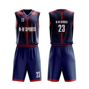 Ensembles d'uniformes de maillot de basket-ball au design personnalisé Vêtements de basket-ball 100% Polyester Sublimation Youth Team Pattern - Product Image 3