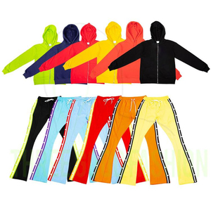Nouveau design de vêtements de sport pour hommes, survêtements d'hiver à blocs de couleurs, ensemble de vêtements de sport deux pièces pour la maternité à des prix abordables - Product Image 6