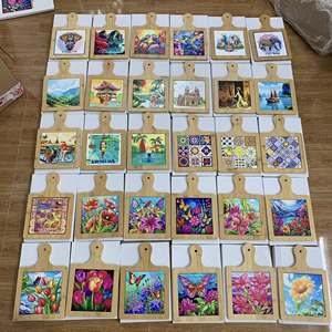 Vietnam Hand <b>Painted</b> Wooden Cutting Board Crafted From Natural <b>Wood</b> For Decorative Serving And Display - Product Image 5