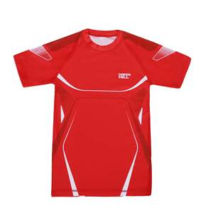 Green Hill 2023 Rash Guard Sublimé Rouge Compression Longue Protection UV Nylon MMA Sportswear Anti-UV - Product Image 2