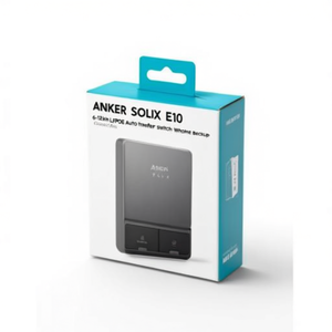 Anker SOLIX E10 Smart Inlet Box Bundle 6-12kWh LiFePO4 con Interruptor de Transferencia Automática para Respaldo de Energía en Todo el Hogar, Control por Aplicación Móvil, Monofásico - Product Image 1
