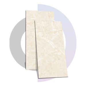 Azulejos de Porcelana 600x1200 Barlin - Diseño Moderno, Función Ladrillo Refractario, Beige Pulido, 9mm de Espesor - Product Image 3