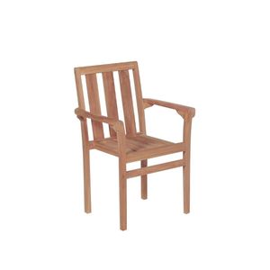 Silla de Comedor Rico - Diseño de Teca Resistente para Exteriores, Apilable y Elegante para Uso en Parques y Hoteles - Product Image 2