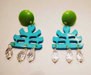 Boucles d'oreilles carrées faites à la main en perles de pêche pour femmes, motif léopard, perles de rocaille, pendantes, bijoux fantaisie, pour soirée, uniques - Product Image 5