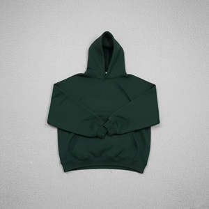 Sweat-shirts à capuche surdimensionnés en polyester/coton pour l'automne, style streetwear, avec broderie de logo personnalisé et impression en relief, vente en gros - Product Image 3