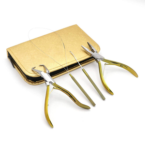 OEM Professional Hair Extension & Beading Tool Kit <b>Plier</b> <b>Set</b> for Hair Beads Makeup Makeup Tools - Product Image 4