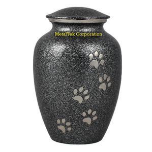 Ash Black Paw Engraved Dog Cat Ashes Pets Cremation Urn Keepsake Secured <b>Thread</b> <b>Lock</b> High Quality Pet Funeral Memorial Urns Jars - Product Image 1