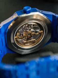 Reloj automático de acero inoxidable azul de lujo para hombre, calendario, cronógrafo de fase lunar, reloj de pulsera de moda de negocios multifunción - Product Image 3
