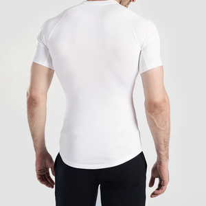 Custom <b>Shirt</b> Half Sleeve <b>Compression</b> <b>Shirts</b> MMA Rash Guard Breathable Quick Drying <b>Men</b> Fitness Gym Bodysuit Spandex Nylon - Product Image 2