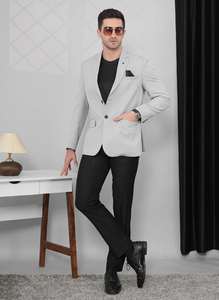 Indian Supplier of <b>Mens</b> Light Gray <b>Winter</b> <b>Overcoat</b> Modern Design Warm Outerwear For Daily Wear Available At Reasonable Price - Product Image 2