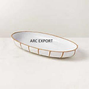 Design unique plateau de cadeaux perlé blanc décoration de table plateau de service alimentaire et dessert pour organisateur d'ustensiles de cuisine au prix le plus bas - Product Image 6