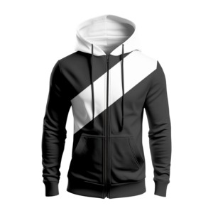Streetwear Blank Hoodie 380gsm <b>Fleece</b> Heavyweight Cotton <b>Black</b> Oversize No Strings Hoodies - Product Image 5
