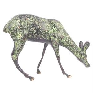 Escultura moderna de aluminio con acabado en oro en forma de caballo, nuevo diseño personalizado, escultura de pino Premium, decoraciones navideñas - Product Image 3