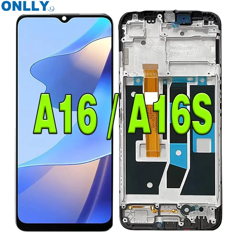Wholesale Price For OPPO A16/A16s LCD Screen And Digitizer Full Assembly With Frame Lcd Repair lcd oppo a16