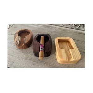 Cenicero hecho a mano de madera de tendencia Elegante estilo clásico de madera de mango Forma personalizable - Product Image 2