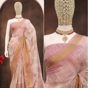 Sonakshi dobby patta Saree สำหรับผู้หญิงผ้าเนื้อนุ่มระดับพรีเมียมพร้อมด้วยการทอผ้าที่หรูหราดีไซน์แบบดั้งเดิมชุดส่าหรีน้ำหนักเบา - Product Image 1
