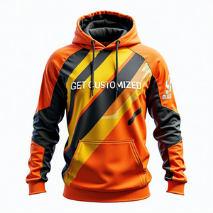 เสื้อฮู้ดดี้โอเวอร์ไซส์สุดเทรนดี้สำหรับผู้ชาย ผ้าคอตตอนผสม รับสกรีนลายแบบซับลิเมชั่น เสื้อสตรีทแวร์ลำลอง ทนทาน นุ่ม สวมใส่สบาย - Product Image 4