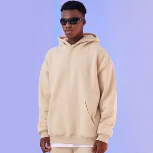 Sweats à capuche personnalisés pour hommes 100% coton lourd de luxe qualité sweat à capuche bouffant impression surdimensionné Streetwear pulls à capuche pour hommes - Product Image 5