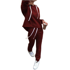 Pull ample à capuche unisexe et décontracté Survêtements de jogging vierges pour femmes Vente en gros de survêtements de loisirs surdimensionnés - Product Image 5