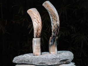 Corne à boire de style animal au design authentique avec support pour la décoration de la maison par Tayyab Handicrafts - Product Image 2