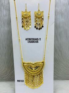 New Beautiful Design Fashion Chik Set Gold Plated Arabic Jewellery - Product Image 1
