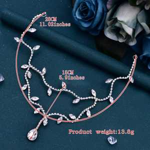 Bridella BHP495-S <b>Silver</b> Crystal Rhinestone <b>Headband</b>-Elegant Bridal Floral Design Comfortable Fit for Weddings & Formal Events - Product Image 6