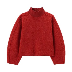 เสื้อสเวตเตอร์ไหมพรมถักทรงหลวม คอเต่า แขนยาว ระบายอากาศได้ดี สำหรับผู้หญิง สไตล์ลำลอง แฟชั่นเก๋ไก๋ สำหรับฤดูใบไม้ร่วง - Product Image 5