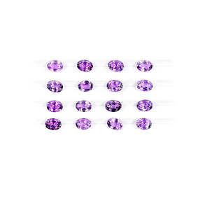 AAA Grade Natural Amethyst Calibrated Ovals Loose 3x5mm 6x4mm Varieties Including Marquise Square <b>Triangle</b> <b>Cushion</b> Heart Pear - Product Image 2
