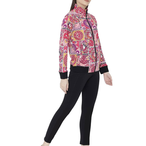 Top venta de moda de calidad superior de sublimación de las mujeres de encargo de dos piezas de chándal de sublimación de las mujeres conjuntos de chándal - Product Image 4